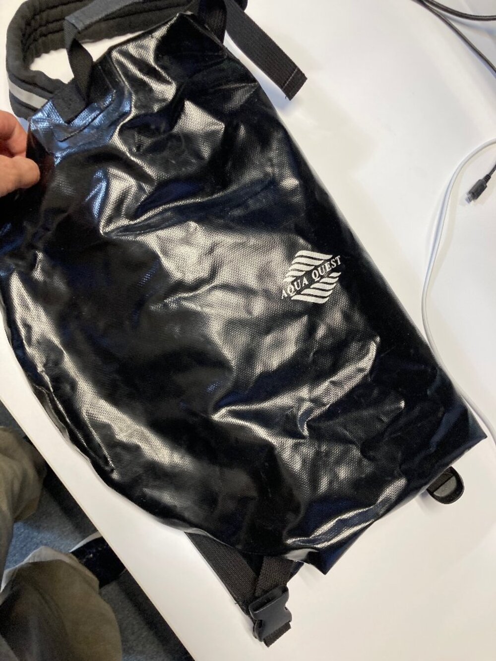 Like new Aqua Quest Black 20L dry bag roll top
